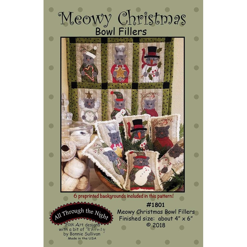 Meowy Christmas Bowl Fillers Pattern by Bonnie Sullivan