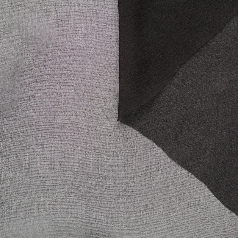 T23O04700 | Silk Crepon Muslin Black
