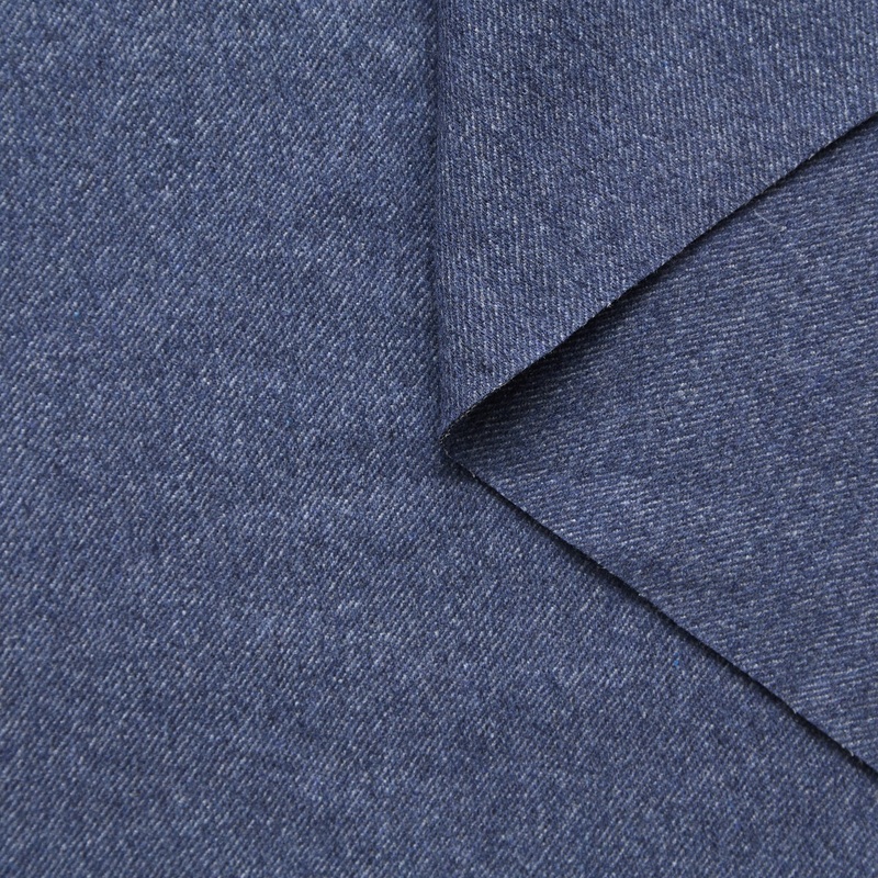 T25M12629 | Double Face Cashmere with Denim Effect Ensign Blue