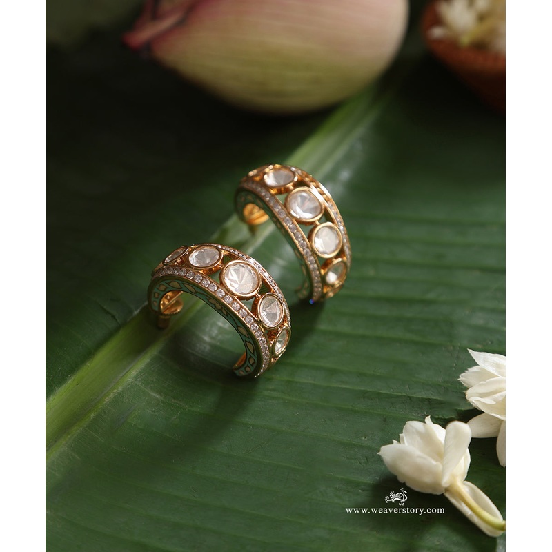 Shayna Handcrafted Gold Plated Alloy Earrings