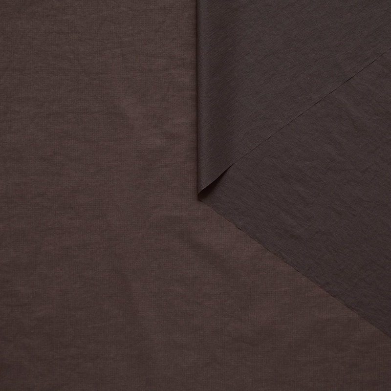 T25B13954 | Antibacterial Crinkled Technical Ripstop GRS Turkish Coffee