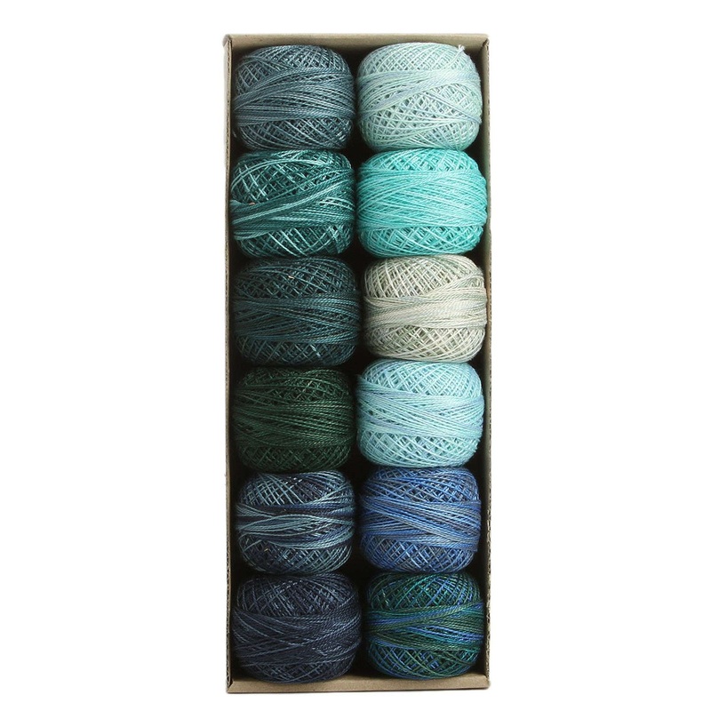Valdani Pearl Cotton Ball Sz12 109yd 12 Colors Ocean Waves
