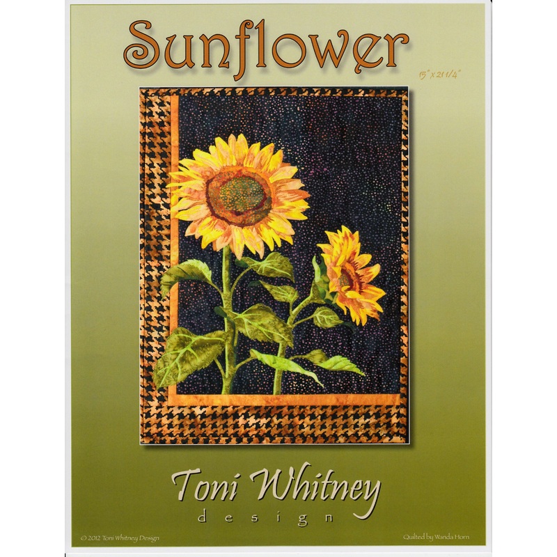 Sunflower Quilt Pattern by Toni Whitney