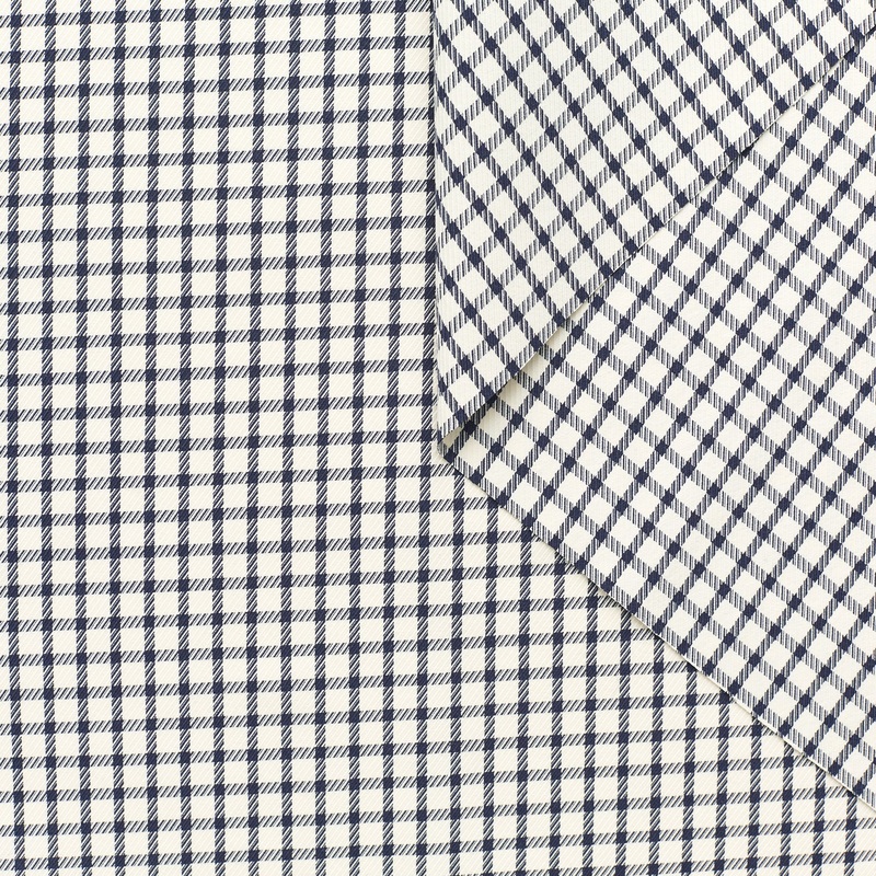 T22A02275 | Gingham Diagonal Cotton Polar Night