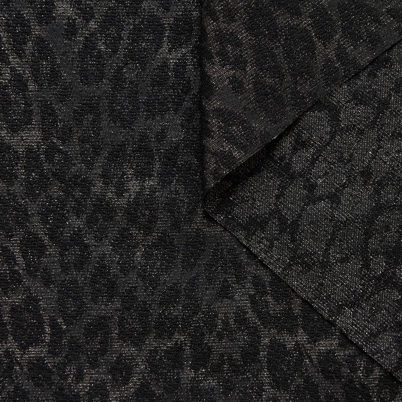 T24P13325 | Leopard Jacquard Black