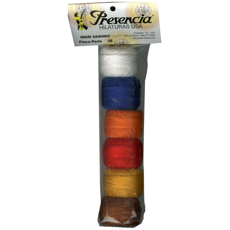 Pearl Cotton Size 8 Thread Sampler Pack Sashiko Basic