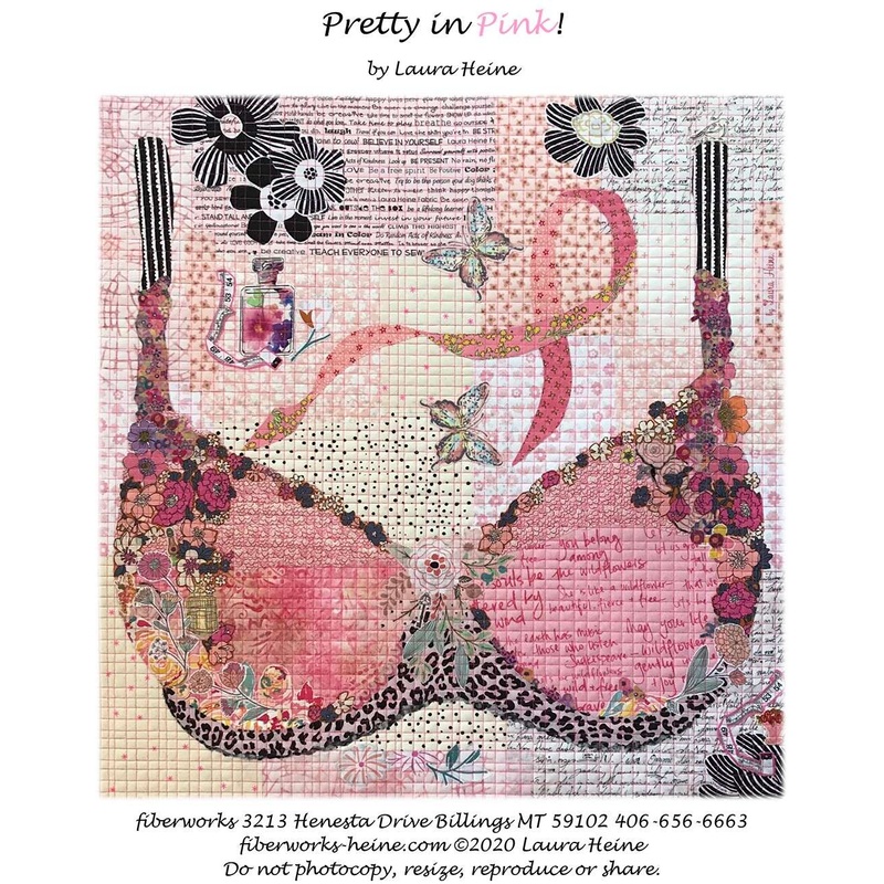 Pretty In Pink Collage Pattern by Laura Heine