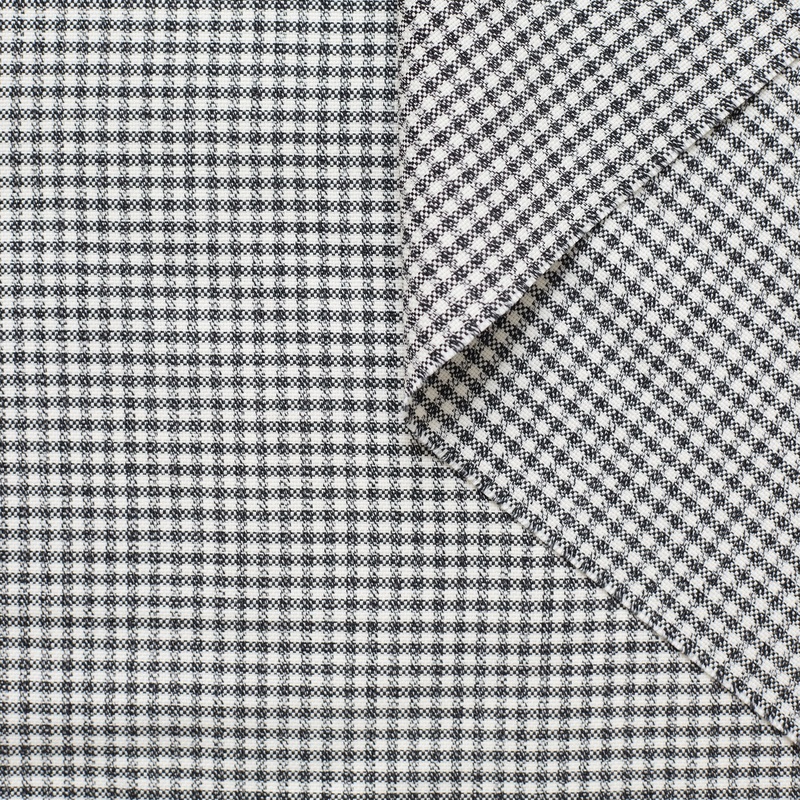 T22M00958 | Micro Gingham Wool Vanilla Ice
