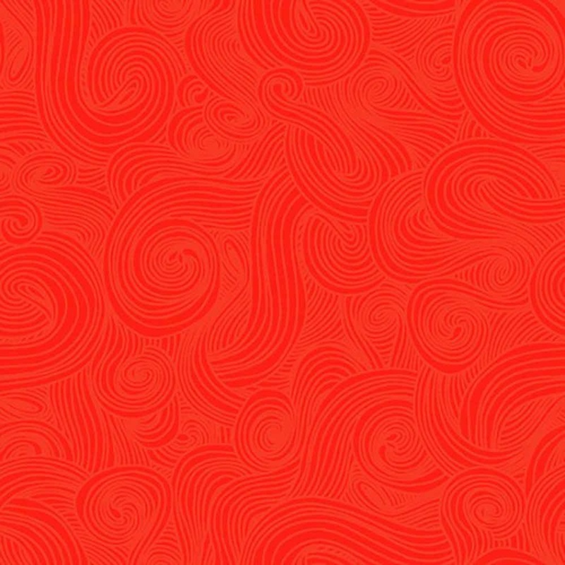 Studio E - Just Color! - Just Color! Swirl - Chili - Yardage