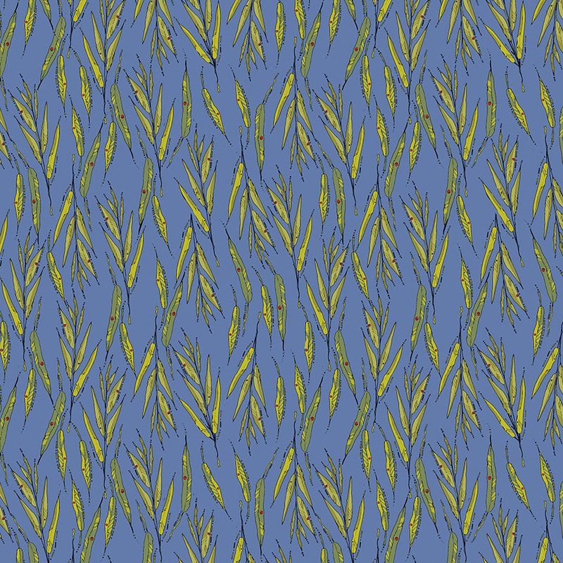 Sway by Kori - Willow Leaves - Denim