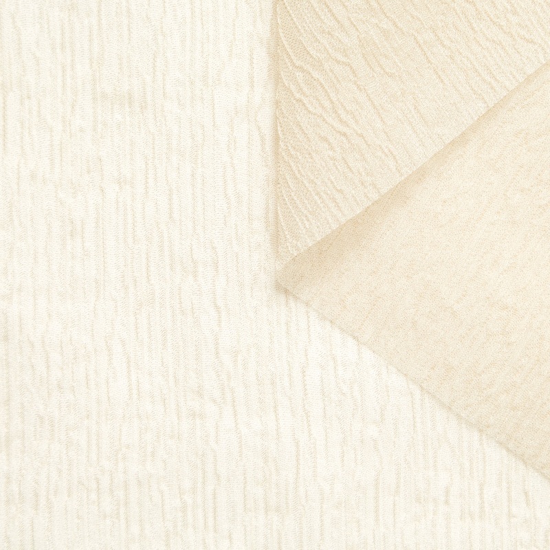 T24M06608 | Wavy Stretch Gauze Oyster White