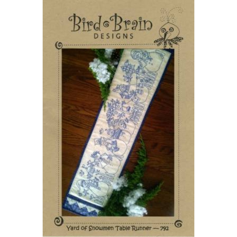 Yard of Snowmen Table Runner