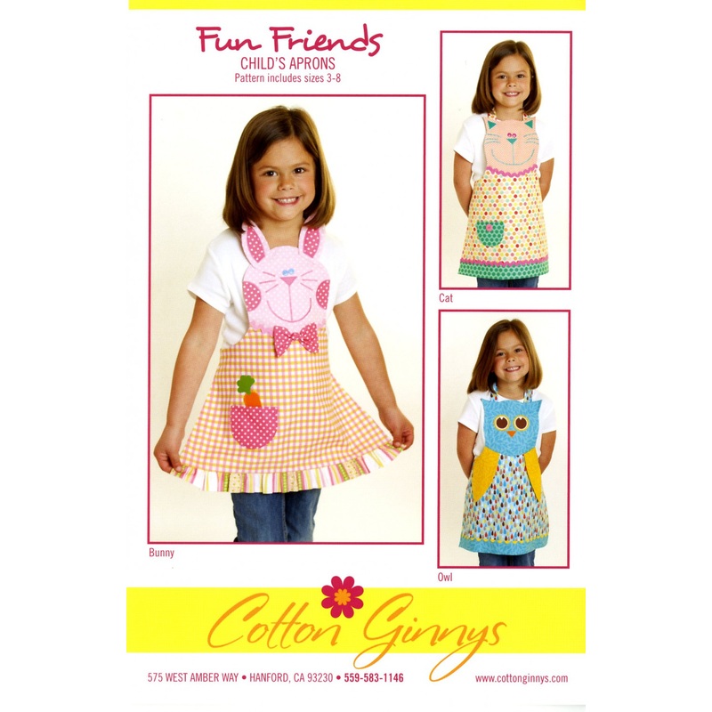 Fun Friends Childs Apron Pattern FN152 Sku: 60595