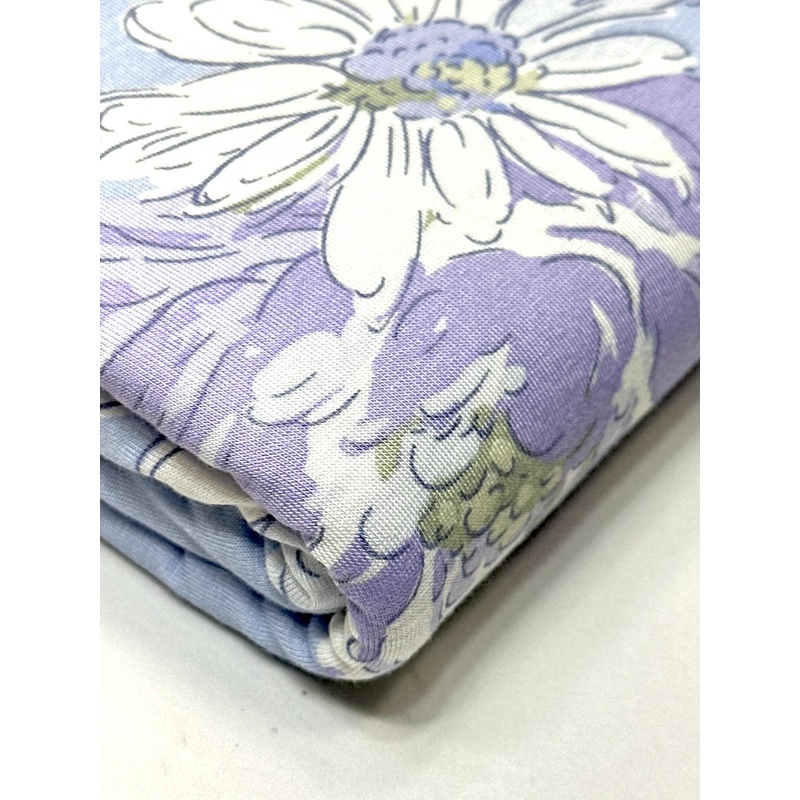 (RAYON SPANDEX JURSEY) FLORAL PATTERN ON LIGHT BLUE (1)