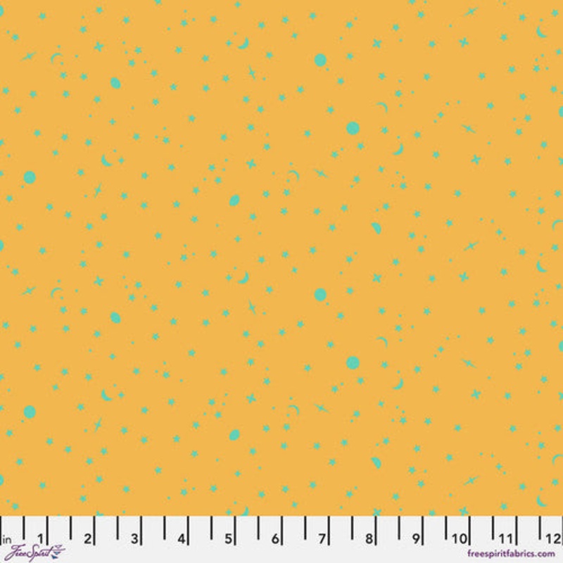 Space Sprinkles in Papaya || Tula Pink True Colors PWTP254.PAPAYA