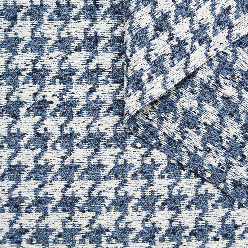 T24M10461 | Houndstooth Tweed Ashleigh Blue