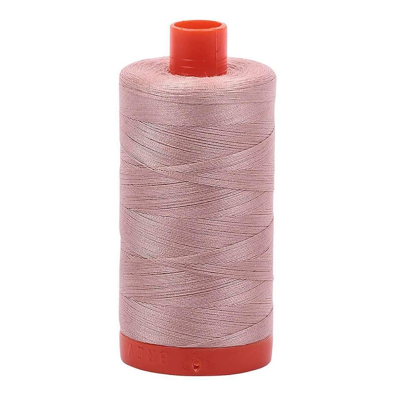 Antique Blush 50wt Aurifil 100% Cotton Mako Thread Large Spool 1,422