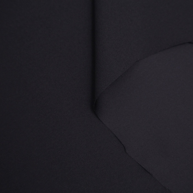 T20A00035 | Stretch Silk Crepe Back Satin Black