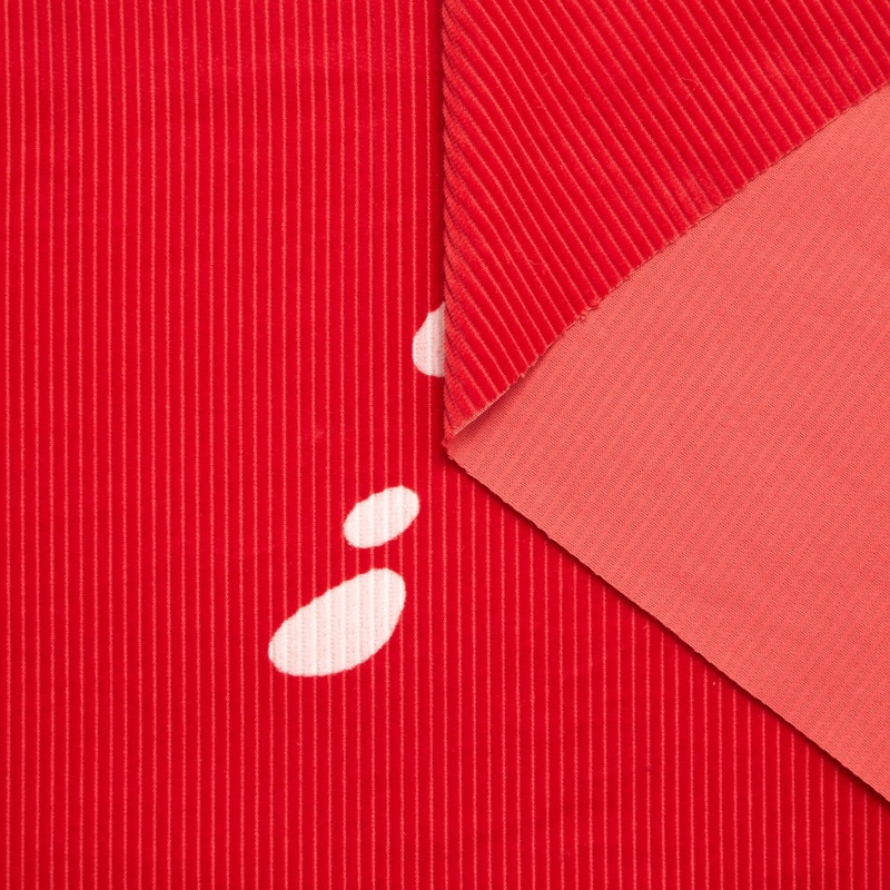 T24V09512 | Cotton Corduroy Mars Red