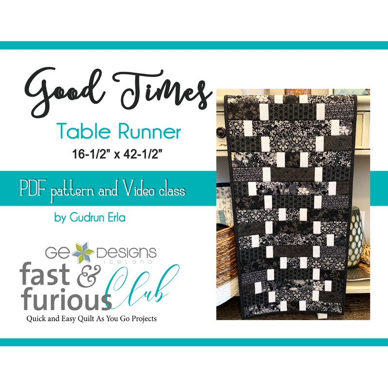 Good Times Table runner - Pattern and Video Class