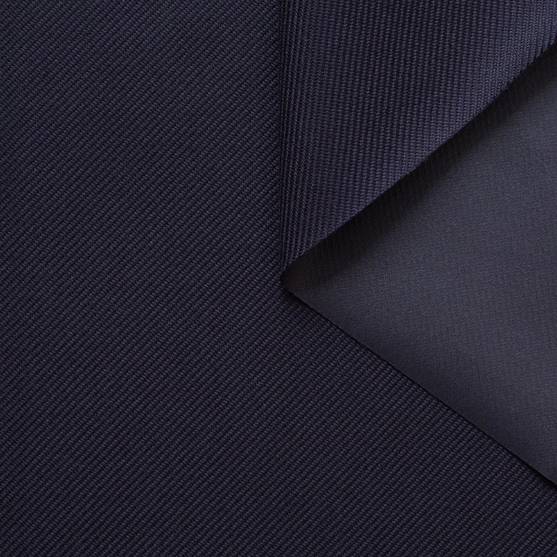 T22E00701 | Water Repellent & Windbreaker Twill Wool Navy Blue