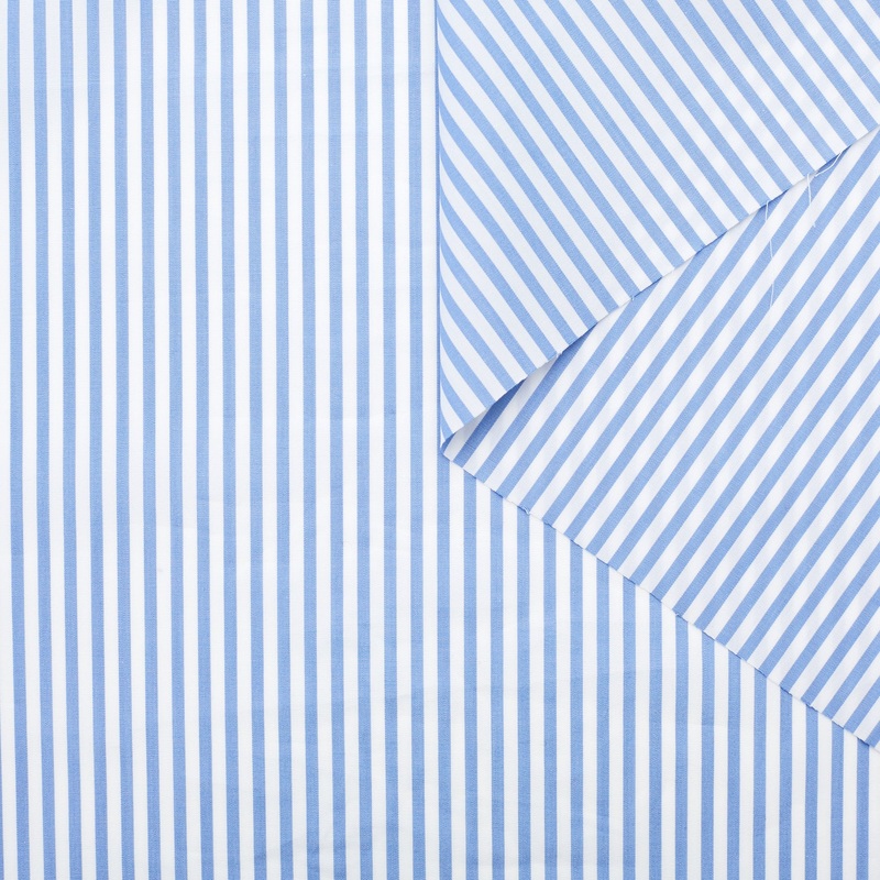 T22V03339 | Striped Cotton Poplin Placid Blue