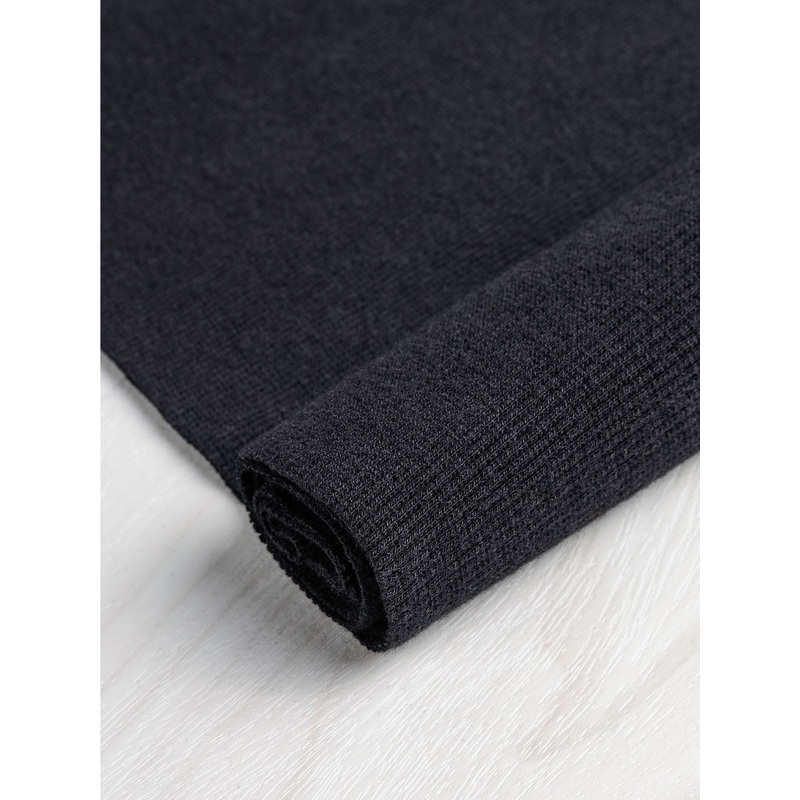 Bamboo/Cotton 2x2 Baby Rib - Black