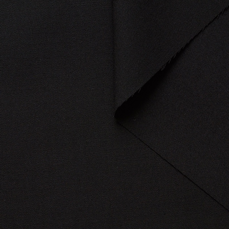 T22B03161 | Fluid Wool Gabardine Black