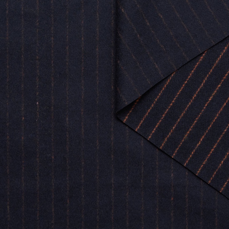 T24D11253 | Chalk Striped Wool Flannel Night Sky