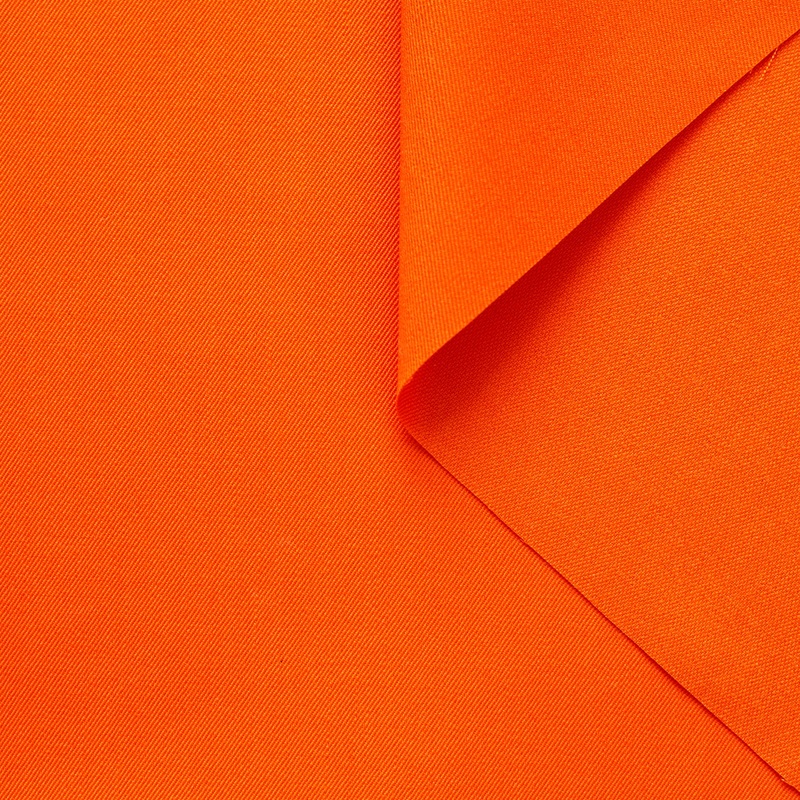 T22G03065 | Fluid Wool Gabardine Tangerine Tango