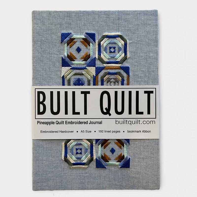 Pineapple Embroidered Quilt Journal