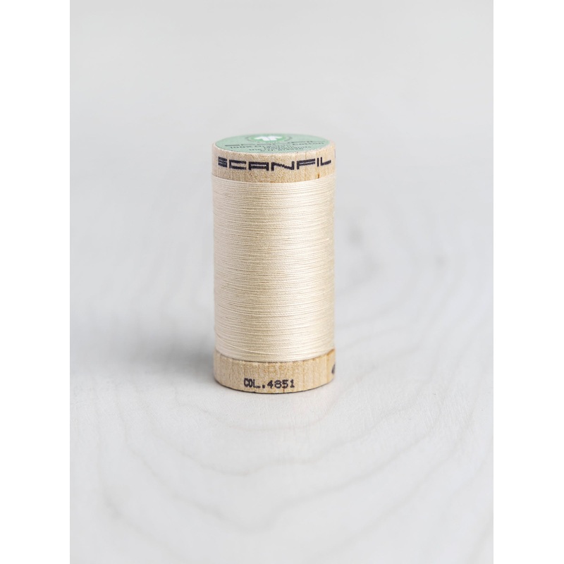 Scanfil Organic Cotton 50wt Thread 500 yards - Shortbread 4851