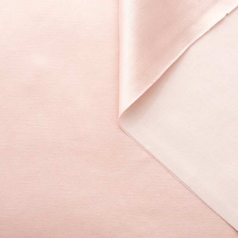 T22W03487 | Cotton & Acetate Glossy Satin Peach Whip