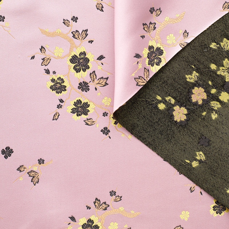 T23K04158 | Cherry Flower Satin Linden Green
