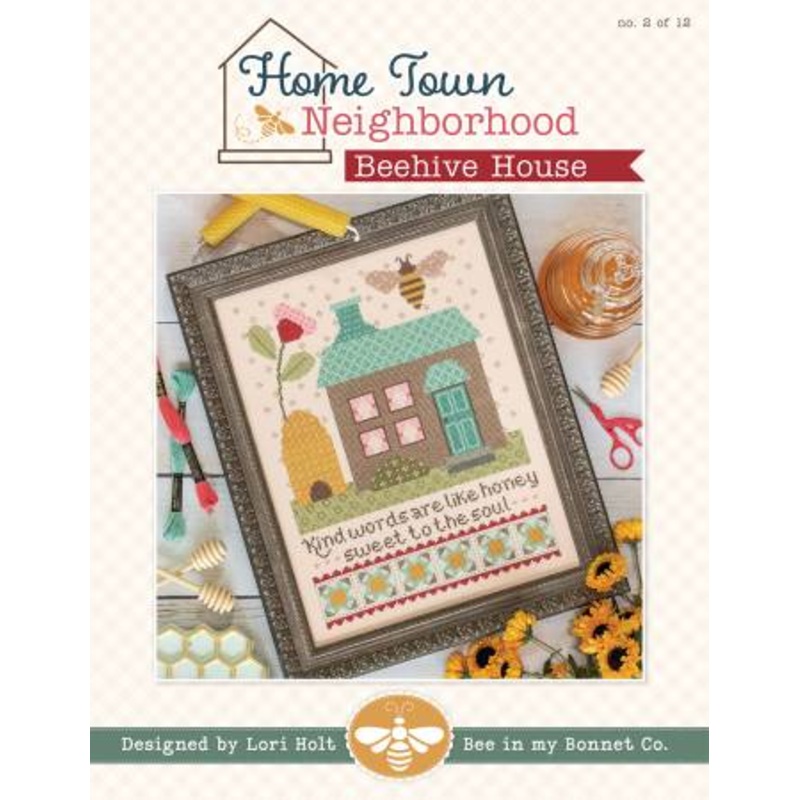 Home Town Neighborhood - Beehive House Cross Stitch Pattern