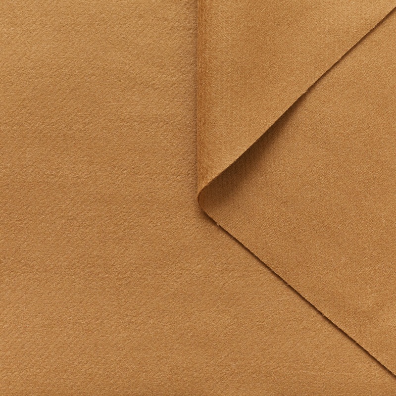 T21B00436 | Water Repellent Double Face Diagonal Cashmere Bronze Brown