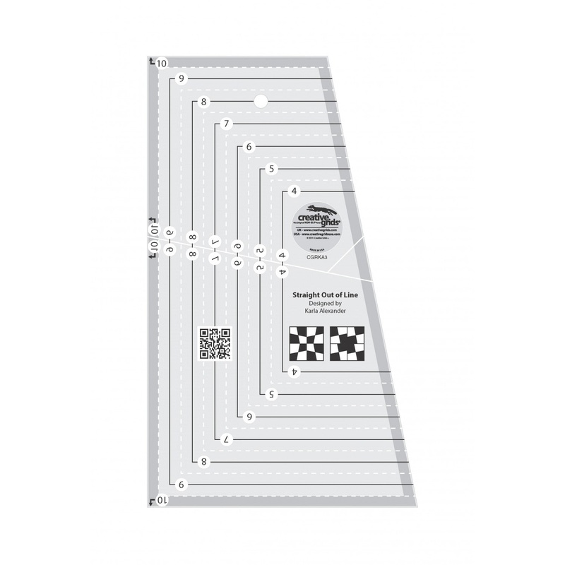 Straight Out Of Line 6in x 10in Quilt Ruler CGRKA3 SKU 64076