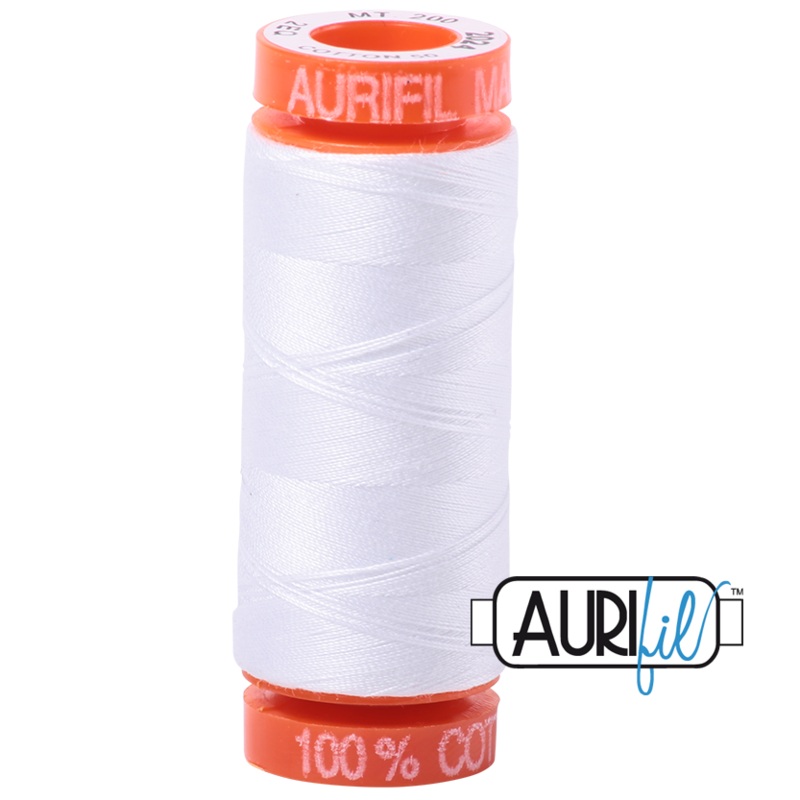 Aurifil 50wt 2024 White 220 Yards