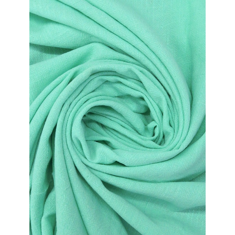 Sea Foam Green Rayon/Linen Crosshatch Woven 50W