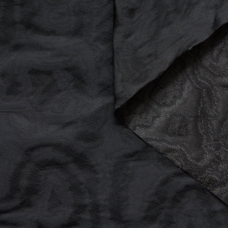 T25M14274 | Metallic Moire Taffeta Anthracite