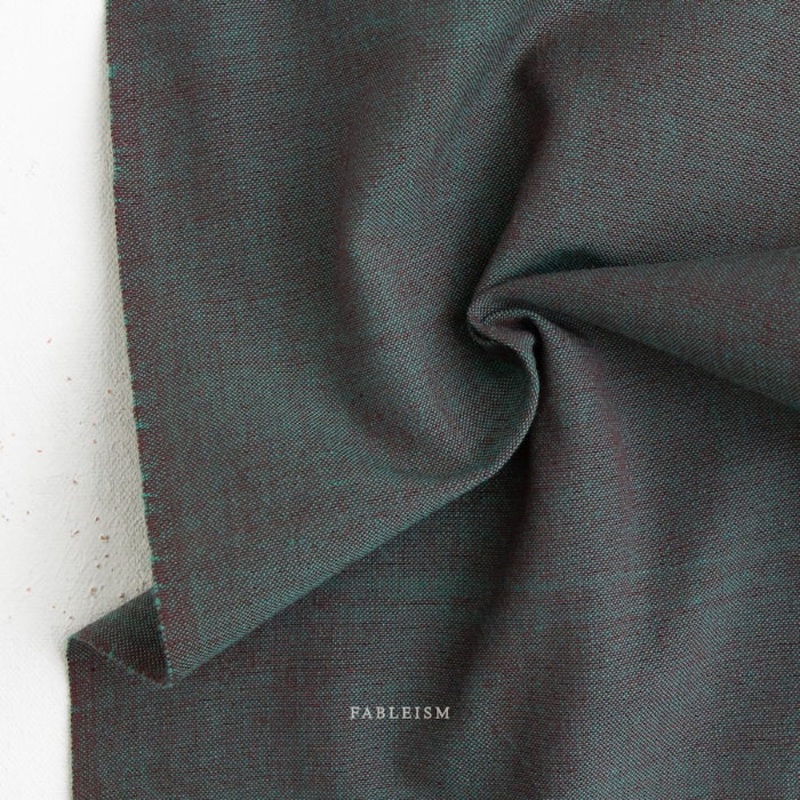 Watercolor Woven Cotton PEACOCK - Fableism 22/m