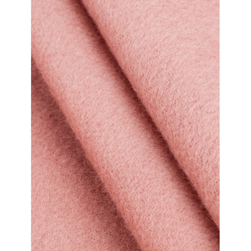 Brushed Melton Wool Blend Deadstock - Peach Pink