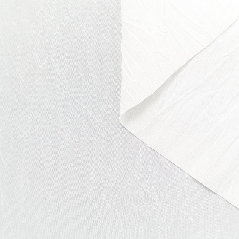 T23W06044 | Crinkled Viscose Bright White
