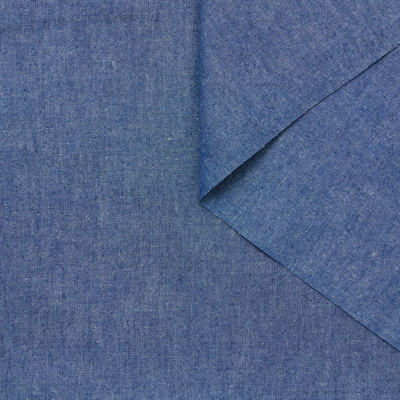 T25K11447 | Double Face Melange Cotton Chambray Bijou Blue