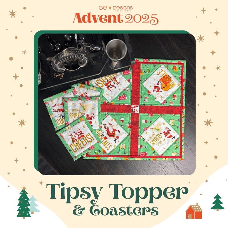 Advent 2025 Tipsy Topper and Coasters