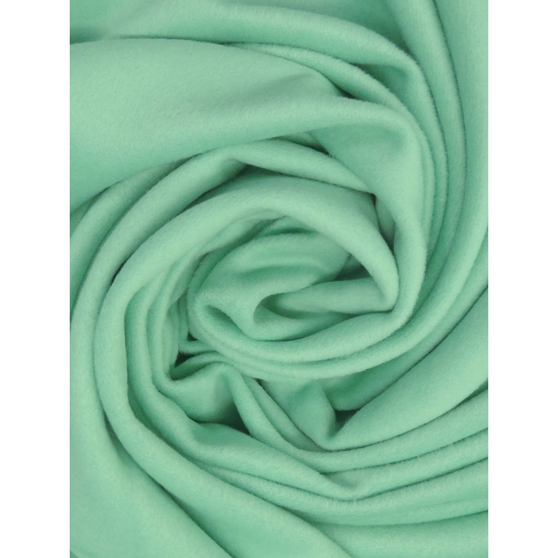 Dark Aquamarine Wool/Cashmere/Polyester Napped Coating - NY Designer - 58W