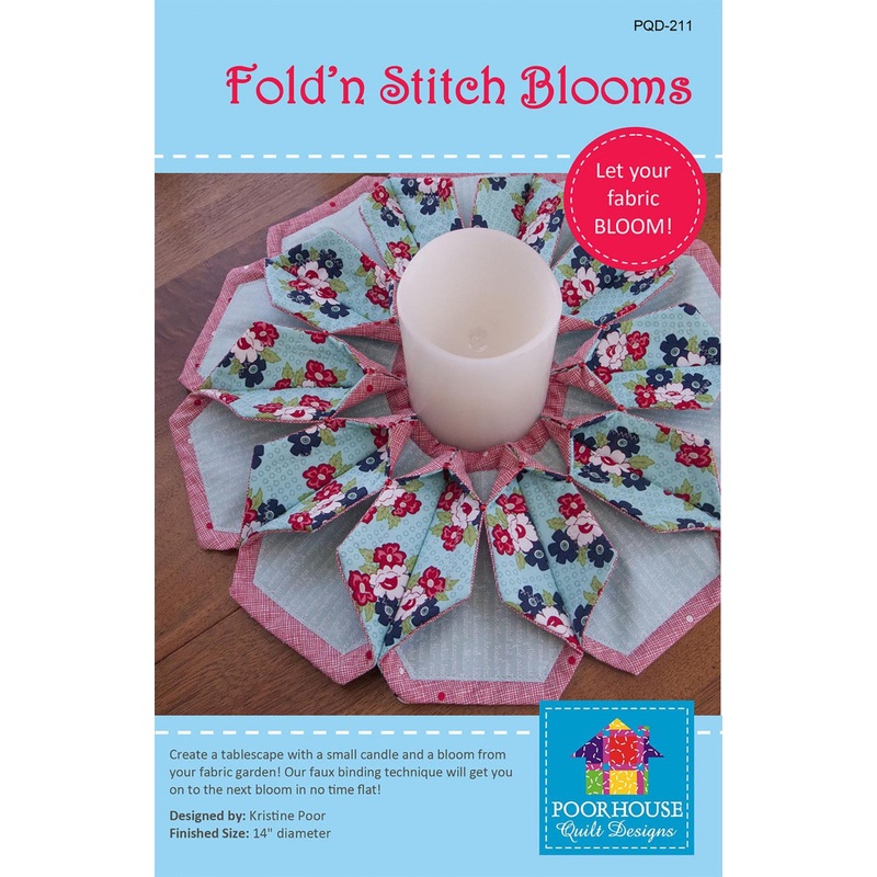 Fold n Stitch Blooms Pattern PQD-211 Sku: 46522