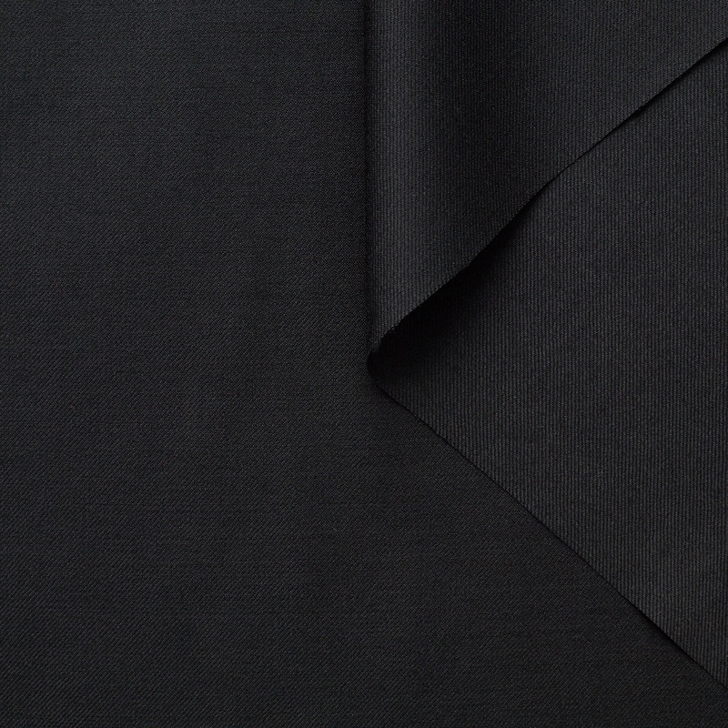 T22A01975 | Wool Diagonal Suiting Black