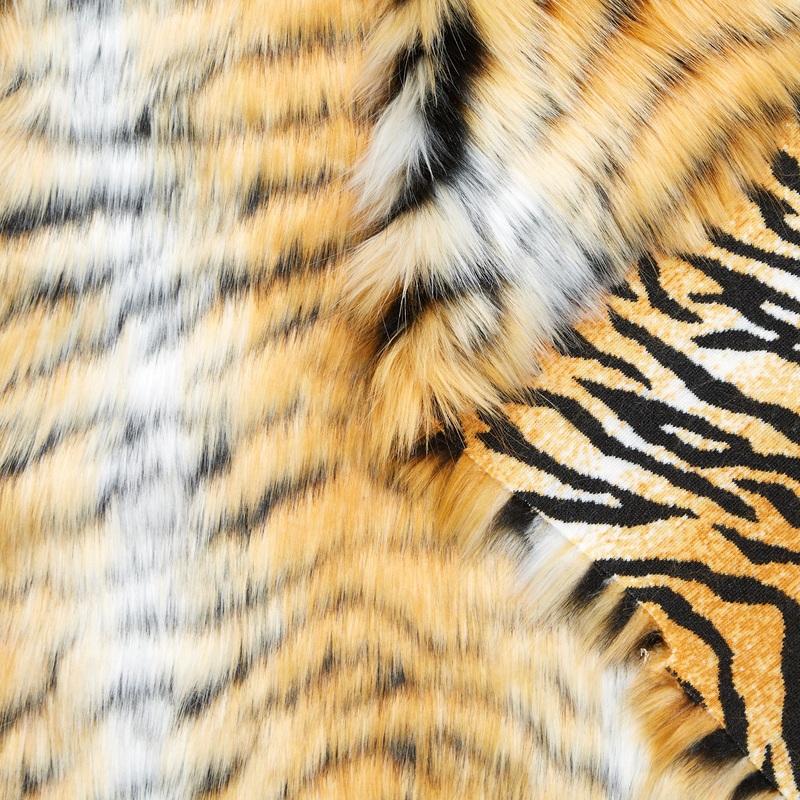 T24K08678 | Tiger Faux Fur Jurassic Gold