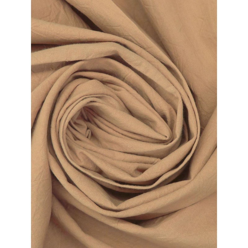 Warm Camel 100% Cotton Kona Natural Crush Quilt Weight Woven - Robert Kaufman - 44W